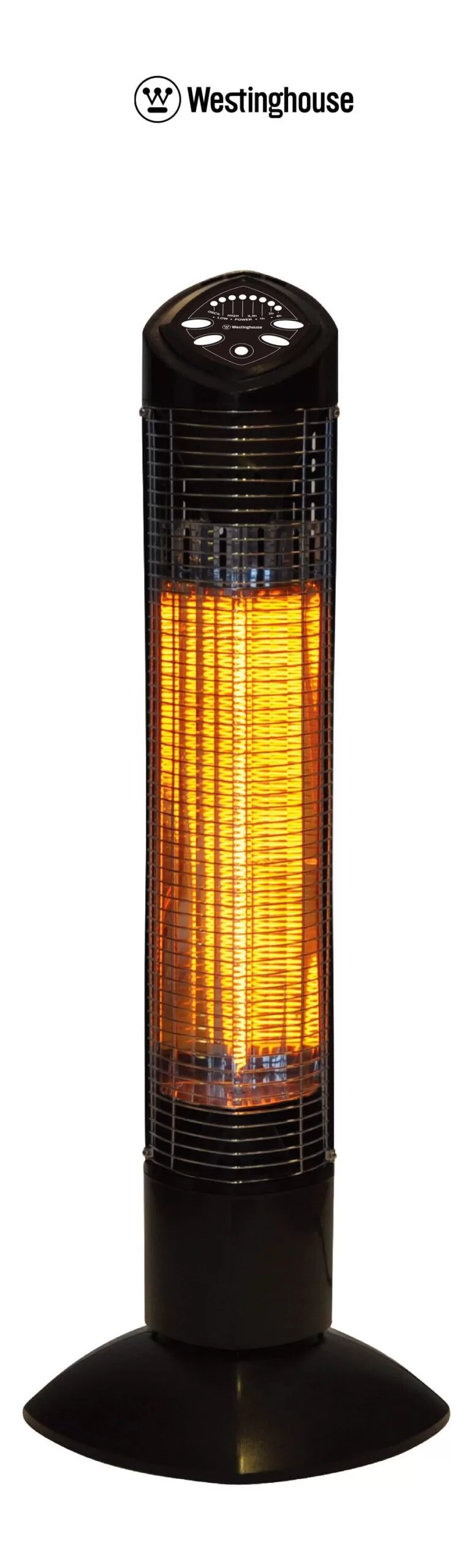 Westinghouse 4080-BTU 110-Volt Black Stainless Steel Electric Patio Heater