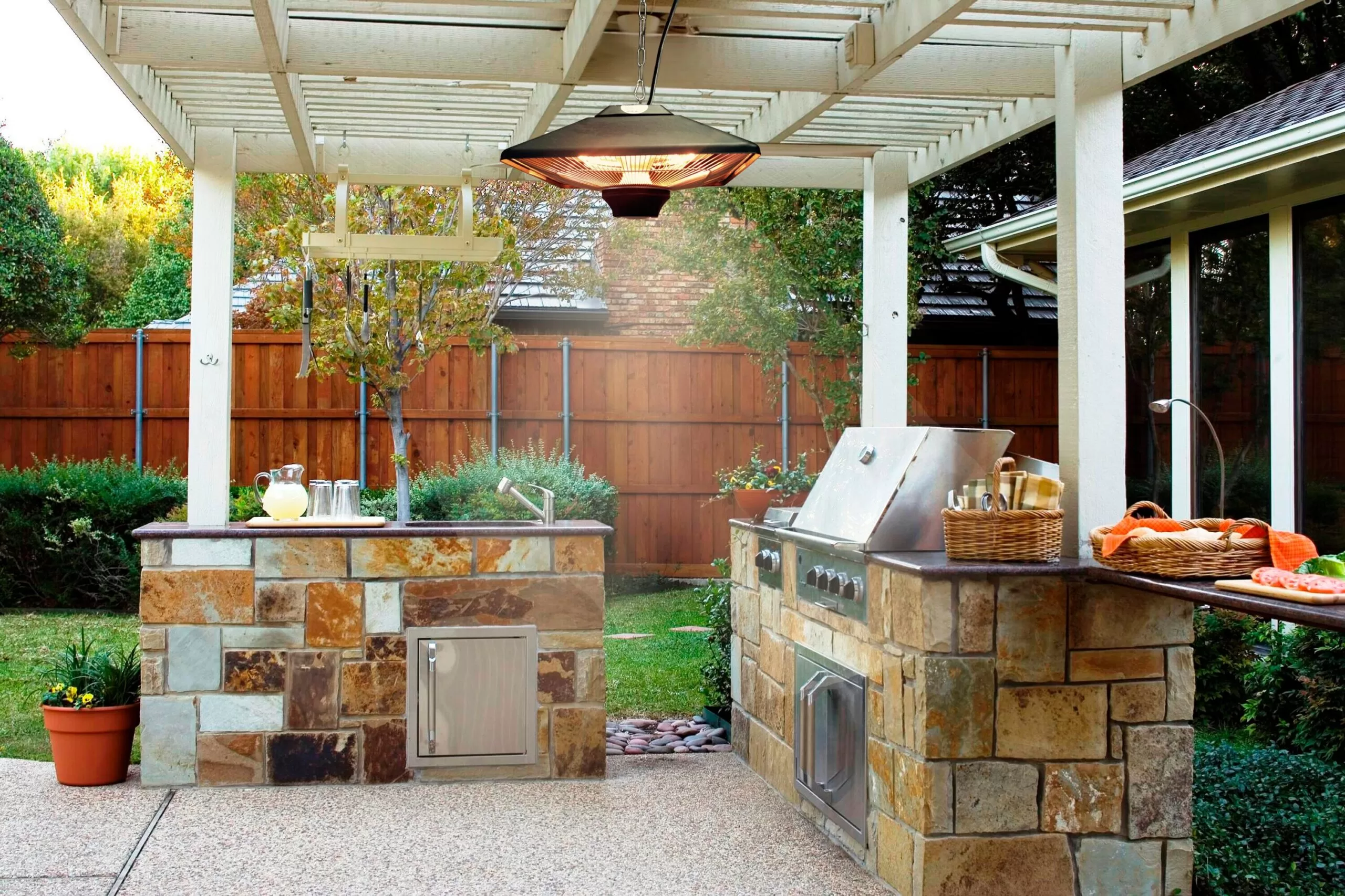 Westinghouse 5100-BTU 110-Volt Black Stainless Steel Electric Patio Heater