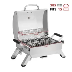 Royal Gourmet 285-Sq in Sliver Portable Gas Grill