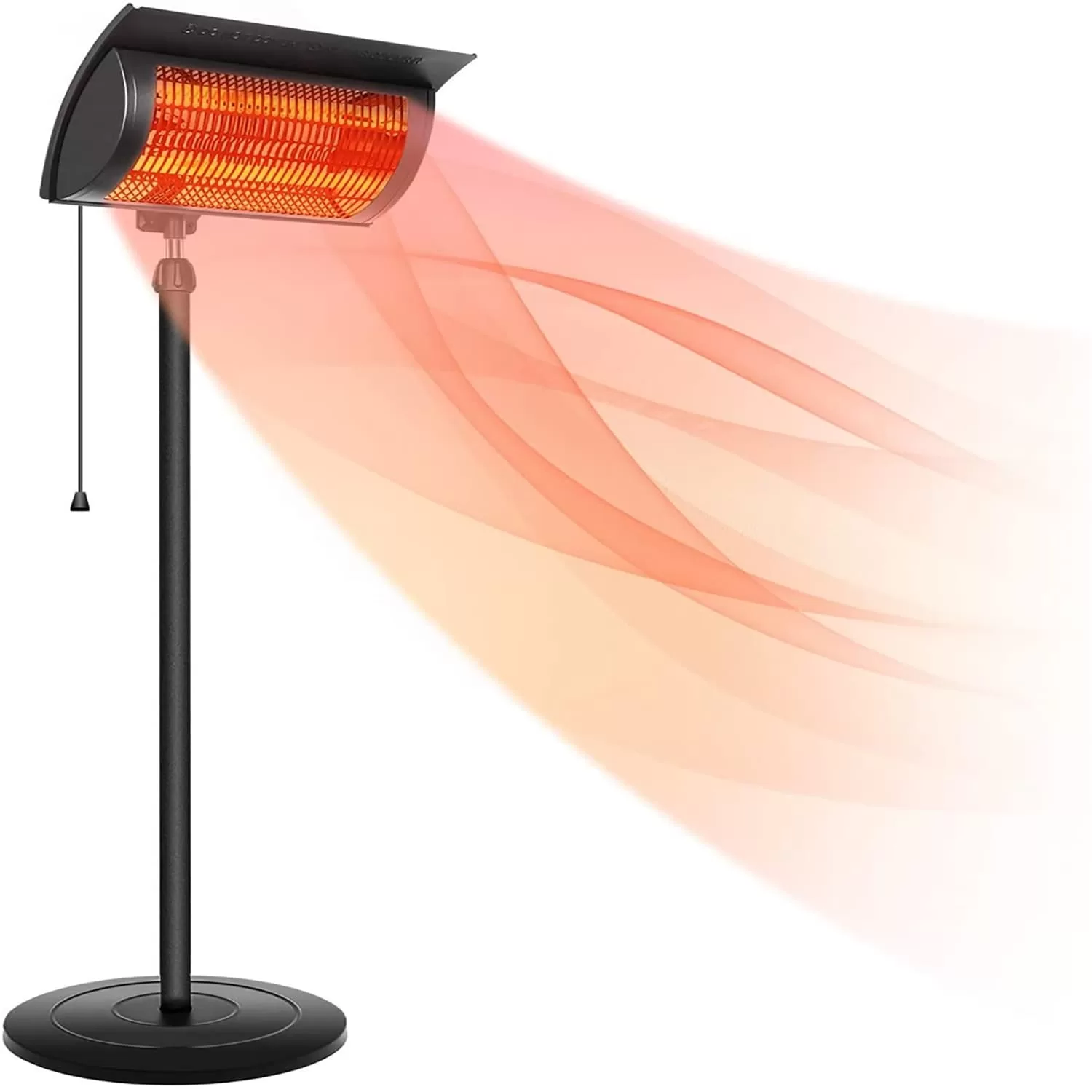 GZMR 5118-BTU Black Steel Electric Patio Heater