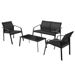 BABOOM Patio Furniture Set 4-Piece Patio Conversation Set