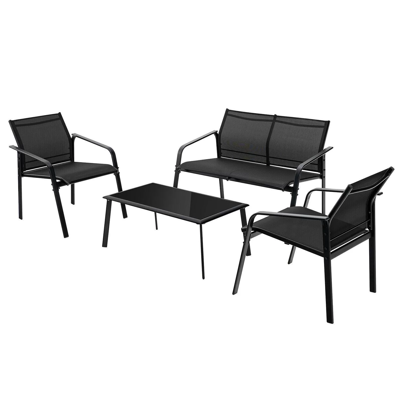 BABOOM Patio Furniture Set 4-Piece Patio Conversation Set