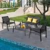 BABOOM Patio Furniture Set 4-Piece Patio Conversation Set