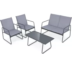 BABOOM Patio Furniture Set 4-Piece Patio Conversation Set