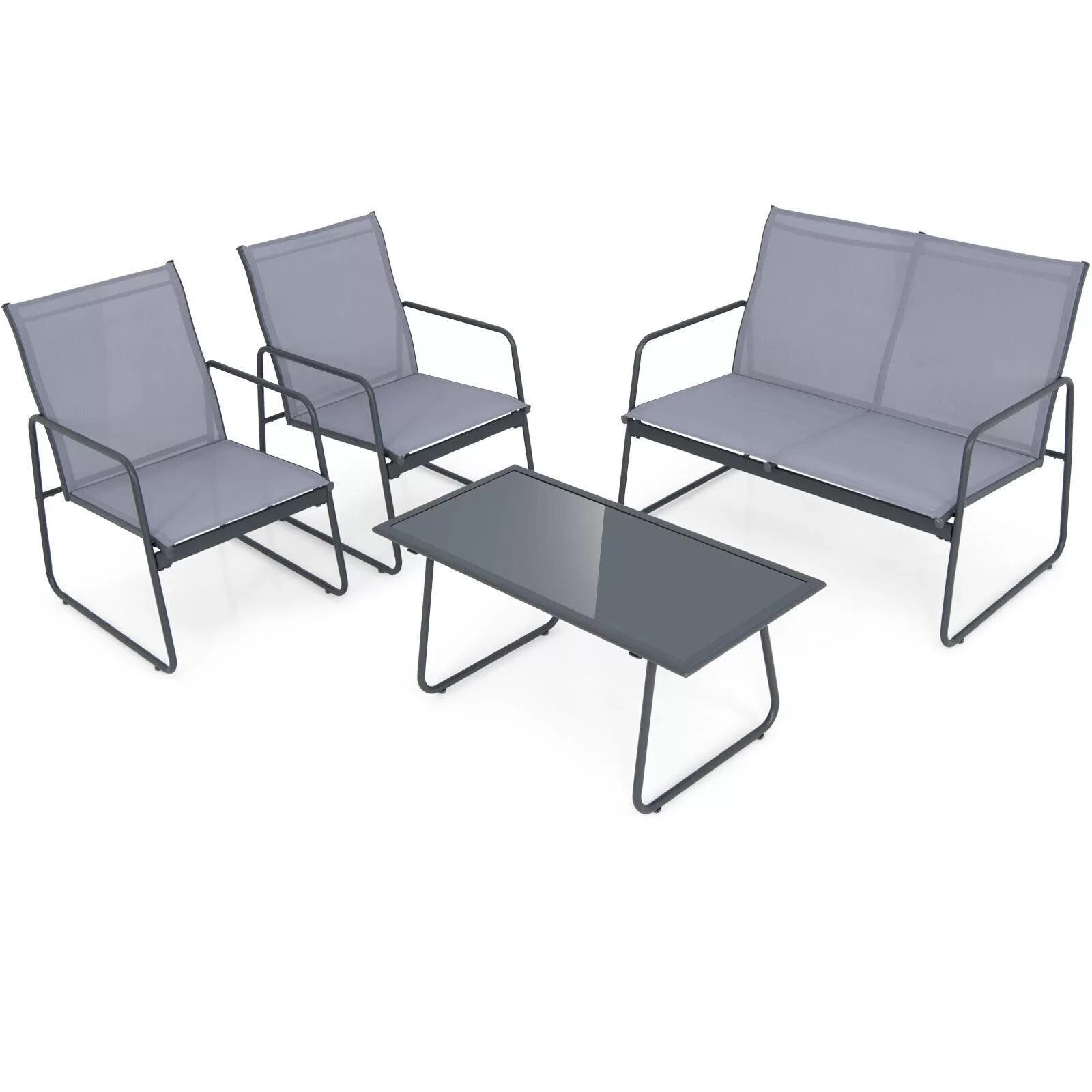 BABOOM Patio Furniture Set 4-Piece Patio Conversation Set