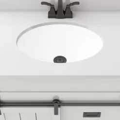 Style Selections Morriston 30-in White Undermount Single Sink Bathroom Vanity with White Engineered Stone Top