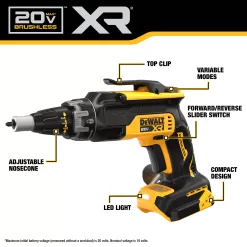 DEWALT XR-Amp 20-volt Max Lithium Ion (li-ion) Brushless Screw Gun