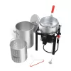 Camp Chef 30-qt Boil Pot and 10-qt Fry Pot with 1-Burner Propane Electronic Stainless Steel Jet Cooker