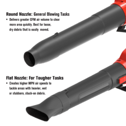 PRORUN PBL160H 60-volt Max 680-CFM 190-MPH Battery Handheld Leaf Blower 2.5 Ah (Battery and Charger Included)