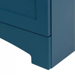 Diamond NOW Cassidy 24-in Admiral Blue Single Sink Bathroom Vanity with White Cultured Marble Top