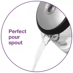 Salton Black 6-Cup Cordless Electric Kettle