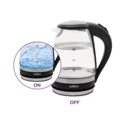 Salton Black 6-Cup Cordless Electric Kettle