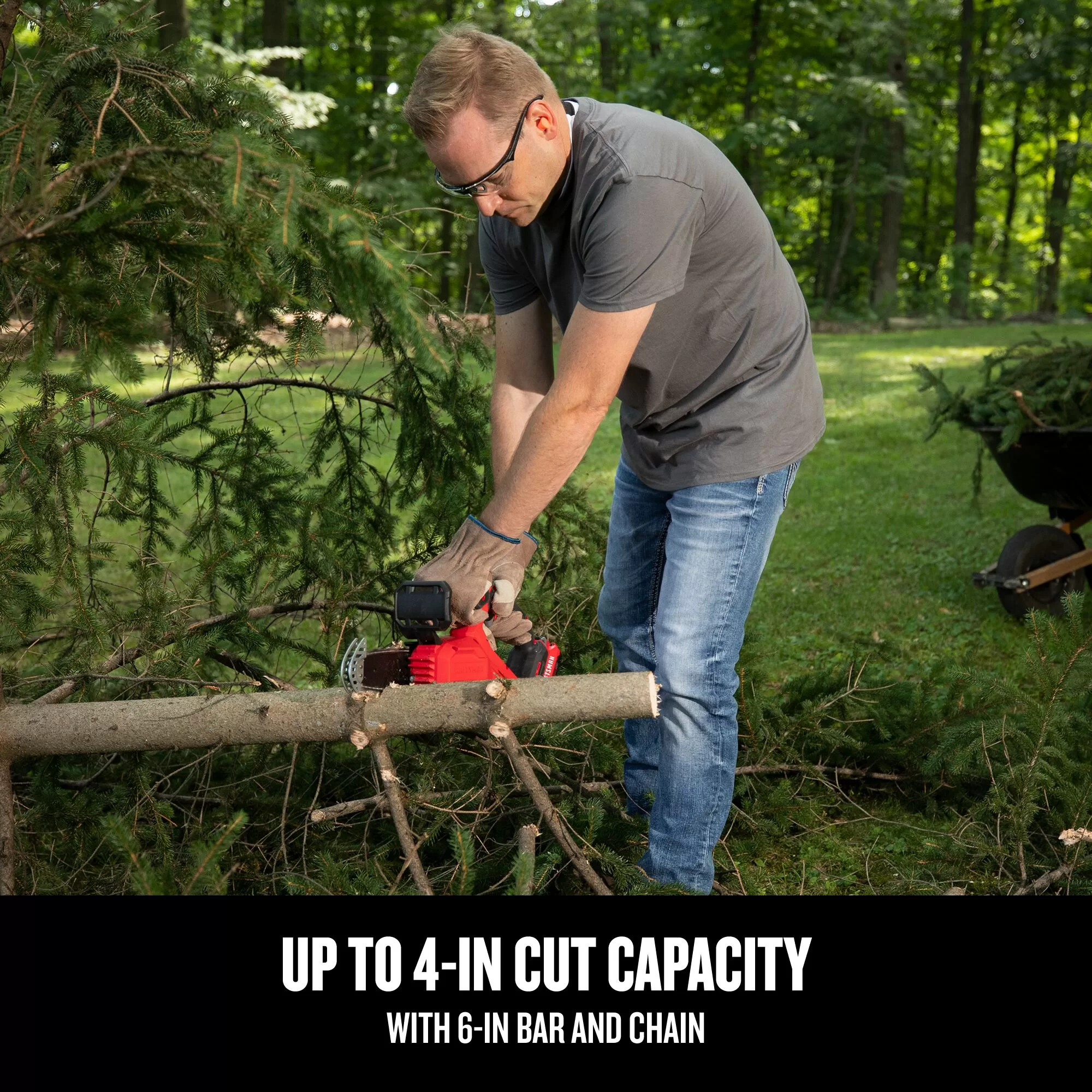 CRAFTSMAN V20 20-volt Max 6-in Battery 2 Ah Chainsaw (Battery and Charger Included)