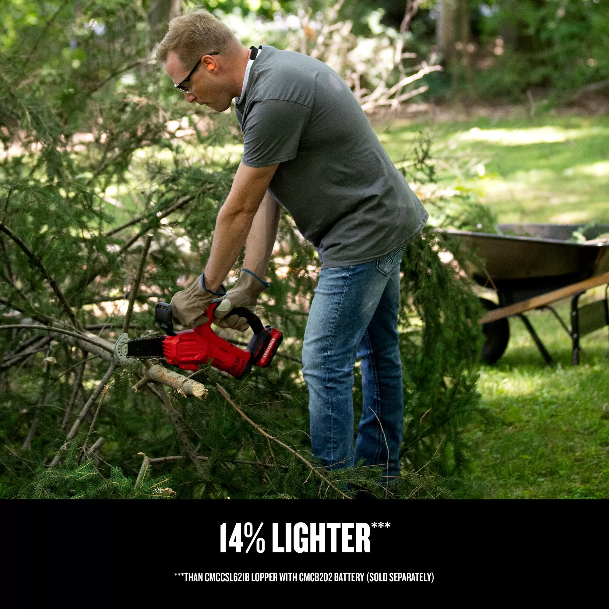 CRAFTSMAN V20 20-volt Max 6-in Battery 2 Ah Chainsaw (Battery and Charger Included)