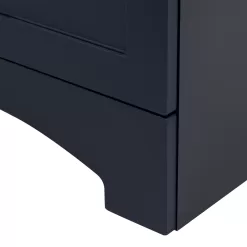 Diamond NOW Cassidy 24-in Deep Blue Single Sink Bathroom Vanity with White Cultured Marble Top