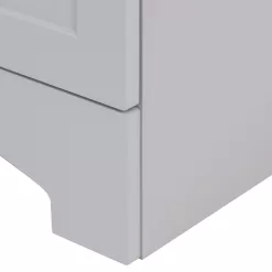 Diamond NOW Cassidy 30-in Pearl Gray Single Sink Bathroom Vanity with White Cultured Marble Top