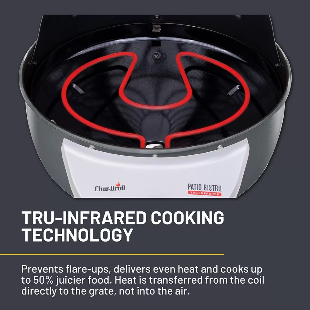Char-Broil Bistro 1750-Watt Graphite Infrared Electric Grill