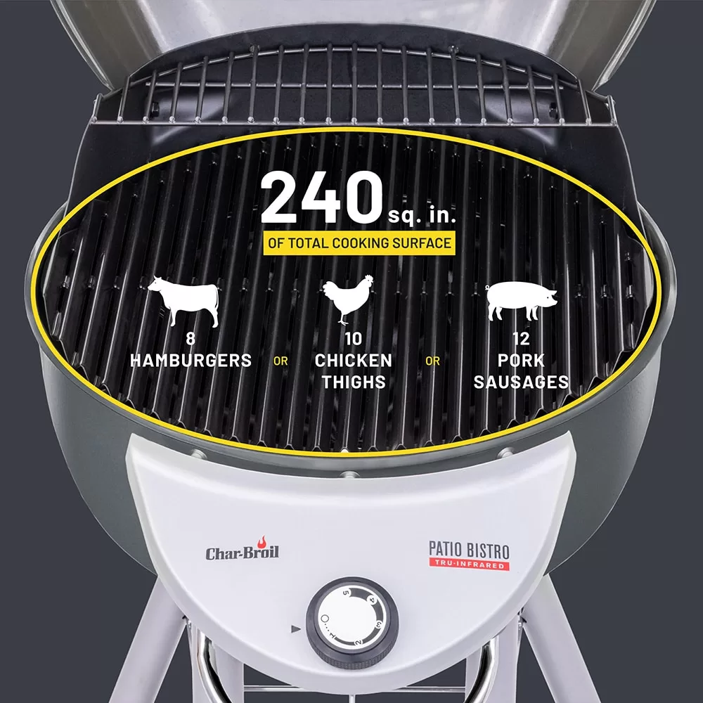 Char-Broil Bistro 1750-Watt Graphite Infrared Electric Grill