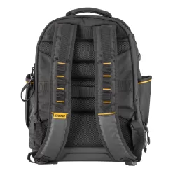 DEWALT Black- Yellow Polyester 7.75-in Zippered Backpack