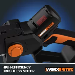 WORX NITRO POWER SHARE 20-volt 5-in Brushless Battery 2 Ah Chainsaw (Battery and Charger Included)