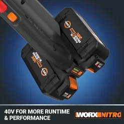 WORX NITRO POWER SHARE 40-volt 620-CFM 165-MPH Battery Handheld Leaf Blower 4 Ah (Battery and Charger Included)