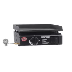 Char-Griller Flat Iron Portable Griddle 1-Burner Liquid Propane Flat Top Grill