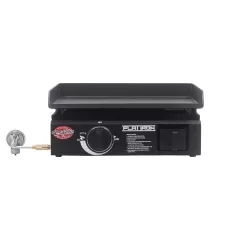 Char-Griller Flat Iron Portable Griddle 1-Burner Liquid Propane Flat Top Grill
