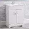 Style Selections Tierra 24-in White Single Sink Bathroom Vanity with White Cultured Marble Top