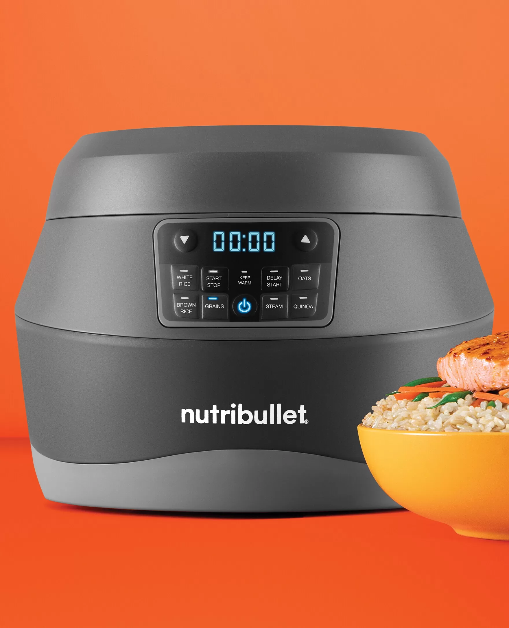 nutribullet 10 Cups Programmable Residential Rice Cooker