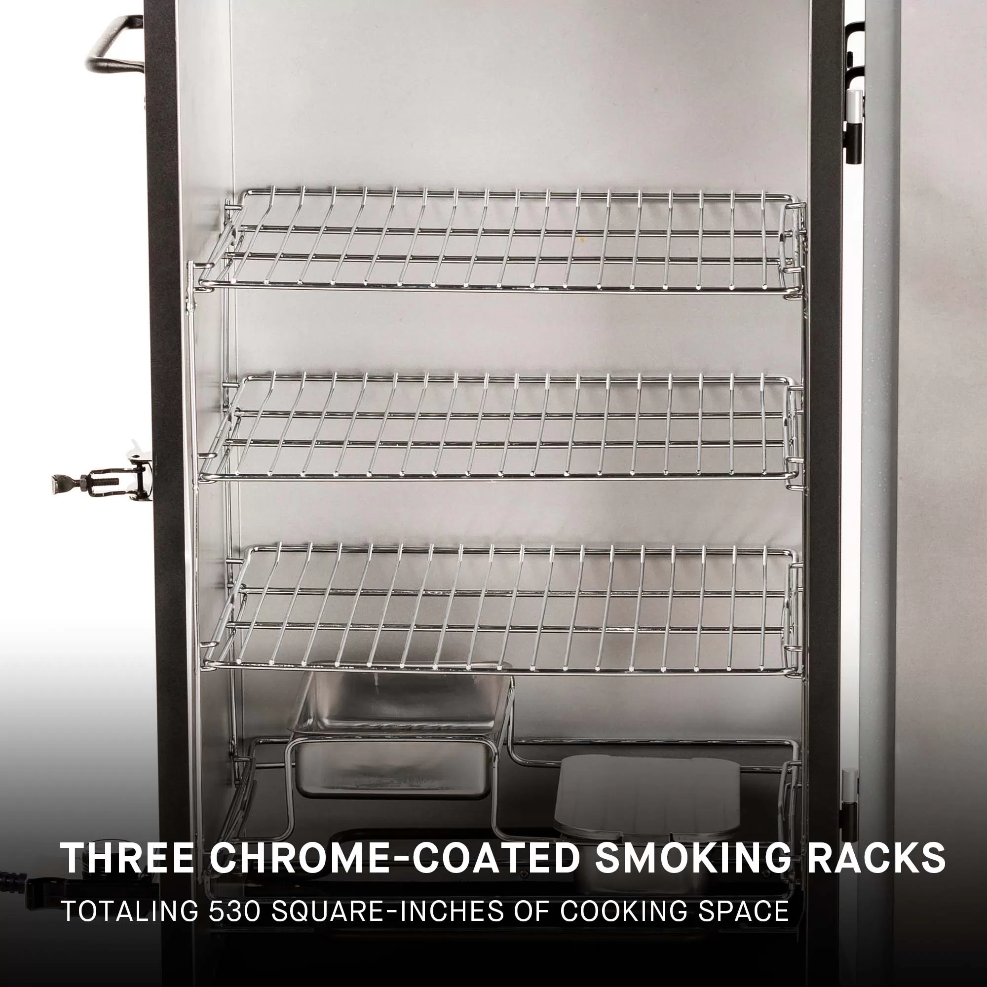 Masterbuilt John McLemore Signature Series 530-Sq in Black Electric Smoker