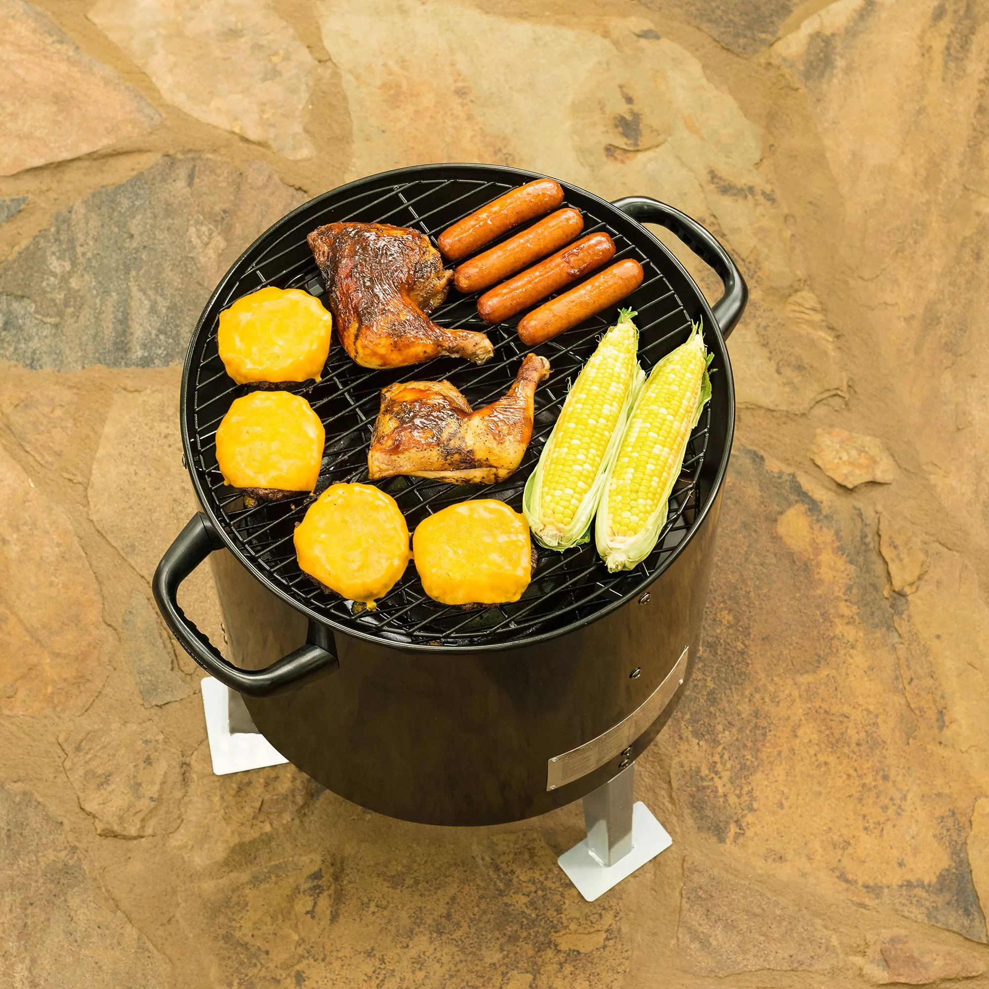 Masterbuilt John McLemore Signature Series 365-Sq in Black Vertical Charcoal Smoker