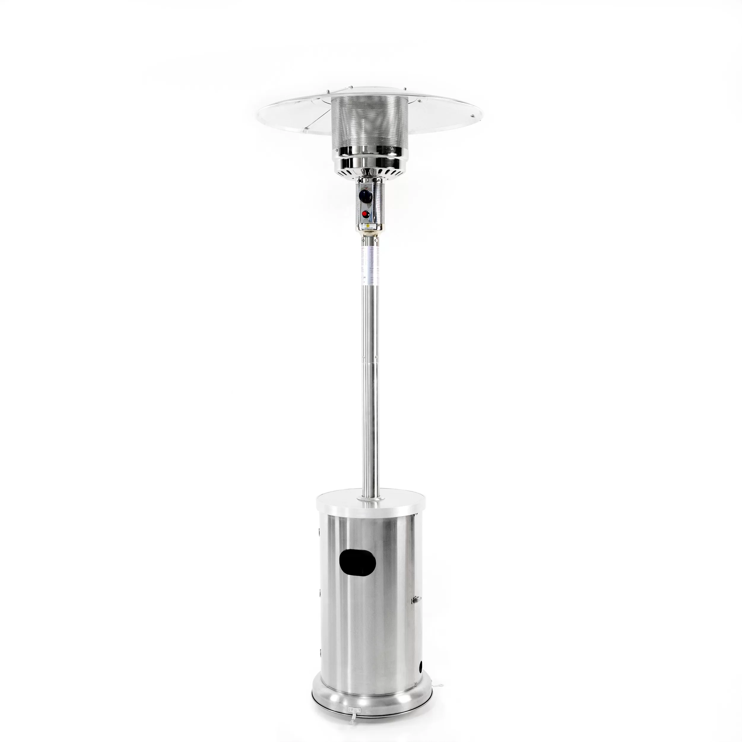 Style Selections 48000-BTU Stainless Steel Stainless Steel Floorstanding Liquid Propane Patio Heater