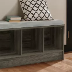 ClosetMaid Modern Natural Gray Storage Bench with Storage 35.27-in x 14.01-in x 18.5-in