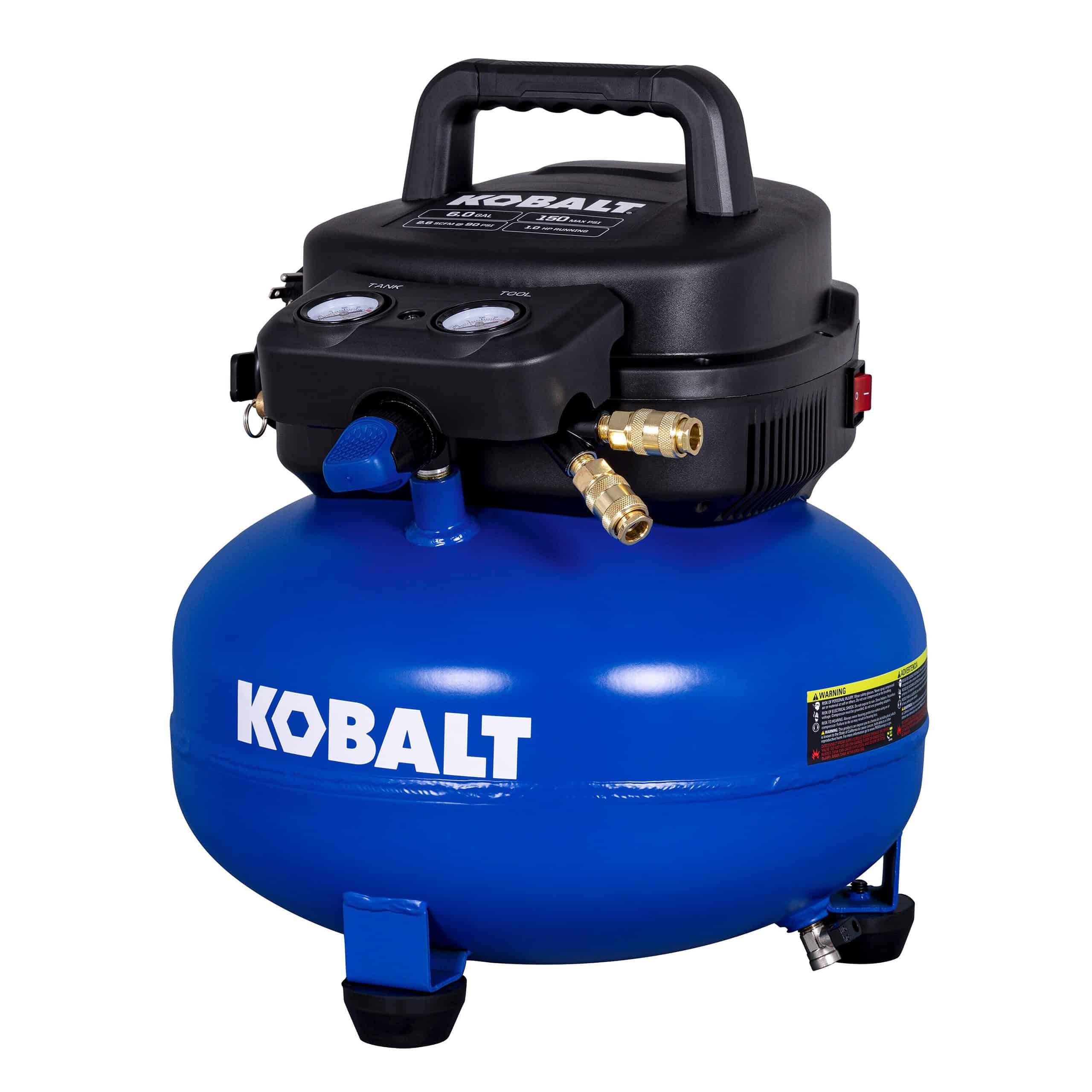 Kobalt with 3 Nailers 6-Gallons Portable 150 Psi Pancake Air Compressor - Image 16