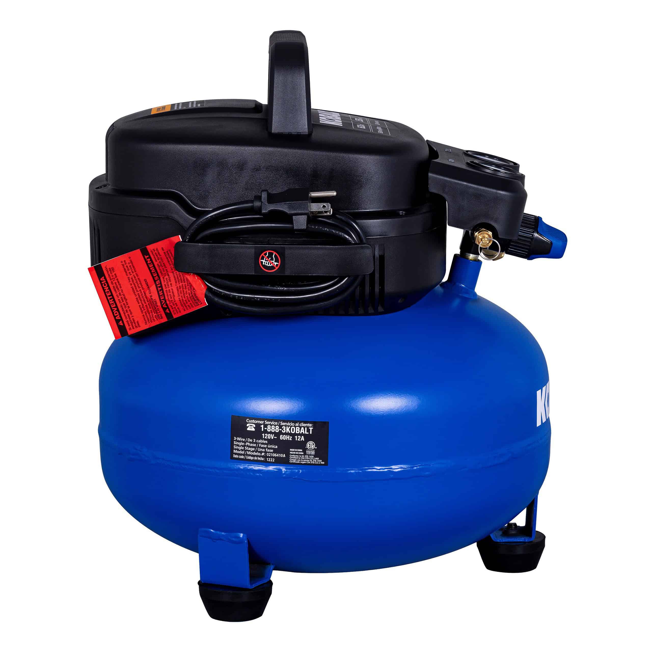 Kobalt with 3 Nailers 6-Gallons Portable 150 Psi Pancake Air Compressor - Image 18