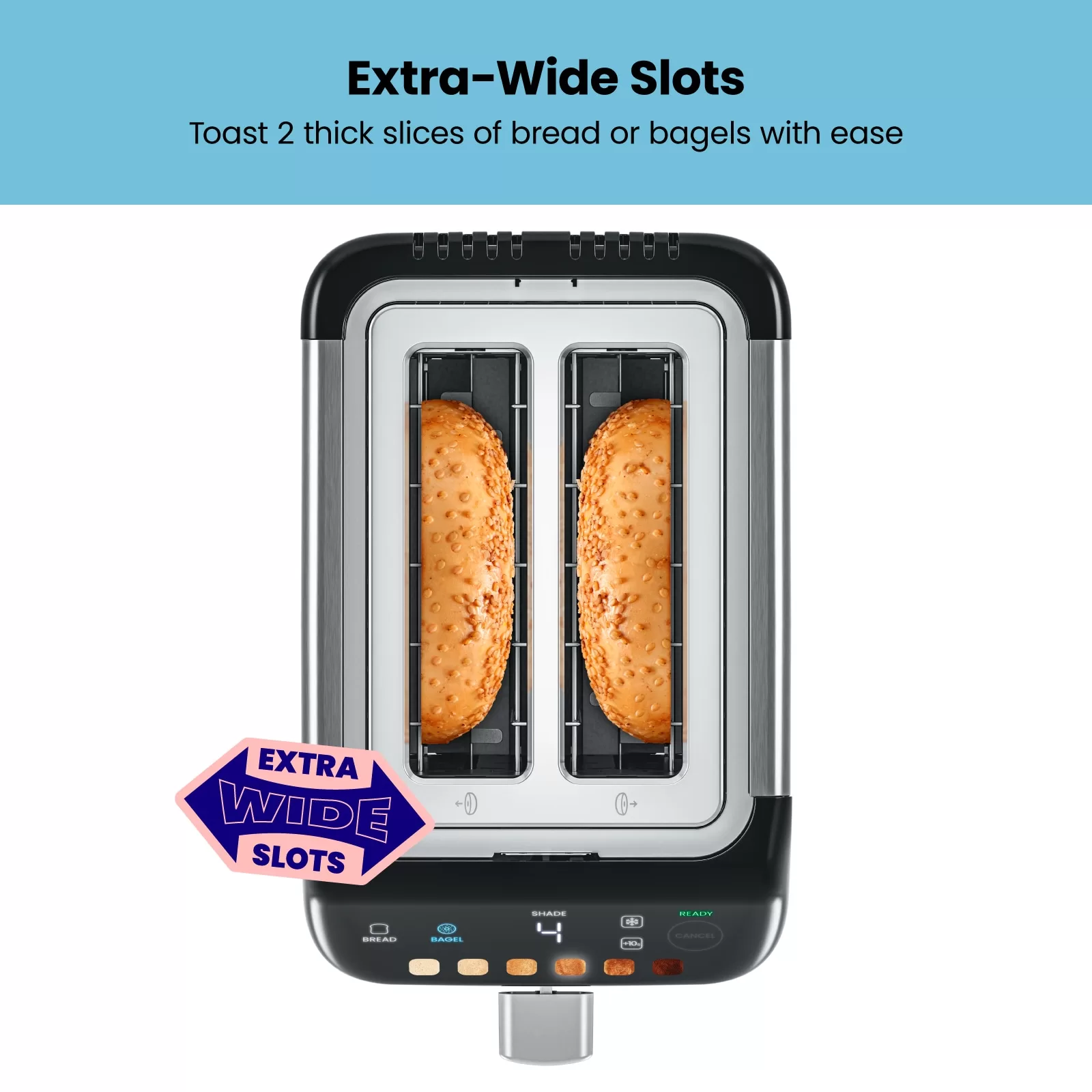 Chefman 2-Slice Stainless Steel 850-Watt Toaster