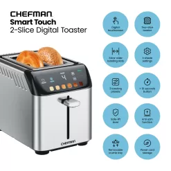 Chefman 2-Slice Stainless Steel 850-Watt Toaster