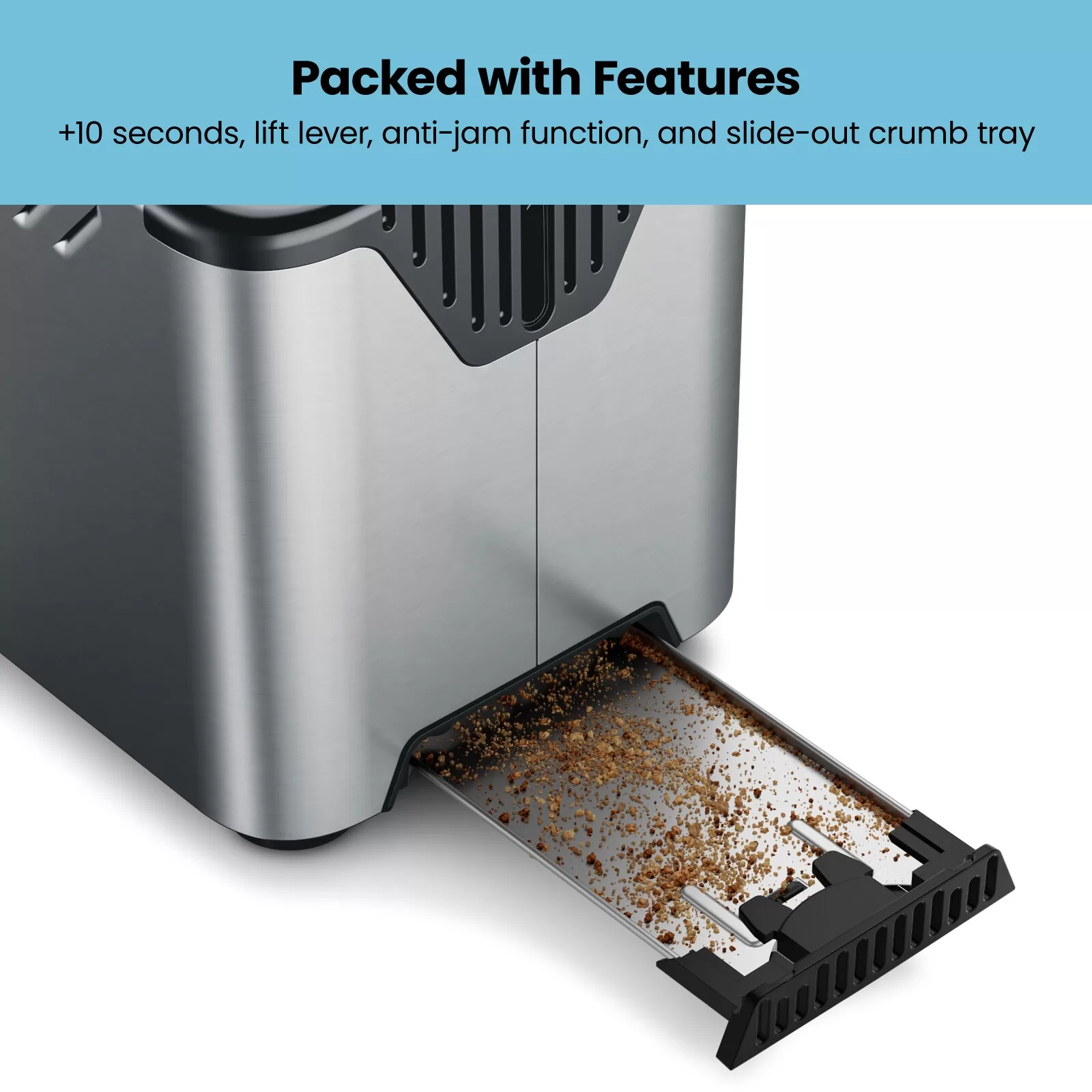 Chefman 2-Slice Stainless Steel 850-Watt Toaster
