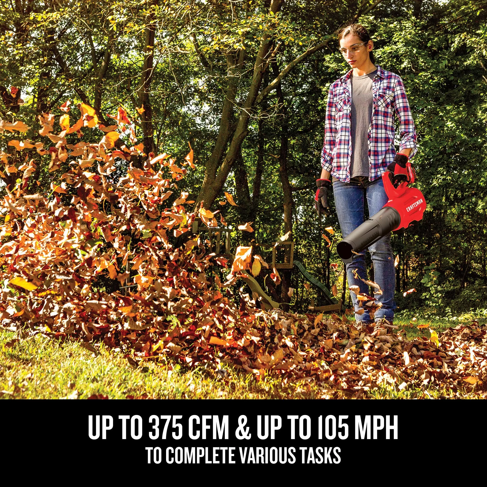 CRAFTSMAN V20 20-volt Max 350-CFM 105-MPH Battery Handheld Leaf Blower (Battery and Charger Not Included)