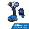 Kobalt Next-Gen 24-volt Variable Speed Brushless 1/2-in Drive Cordless Impact Wrench (Battery Included)
