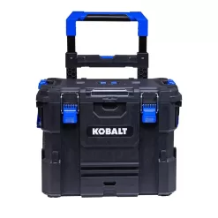 Kobalt CASESTACK 21.5-in Black Plastic Wheels Lockable Tool Box
