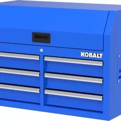 Kobalt 35.6-in W x 24.8-in H 6-Drawer Steel Tool Chest (Blue)