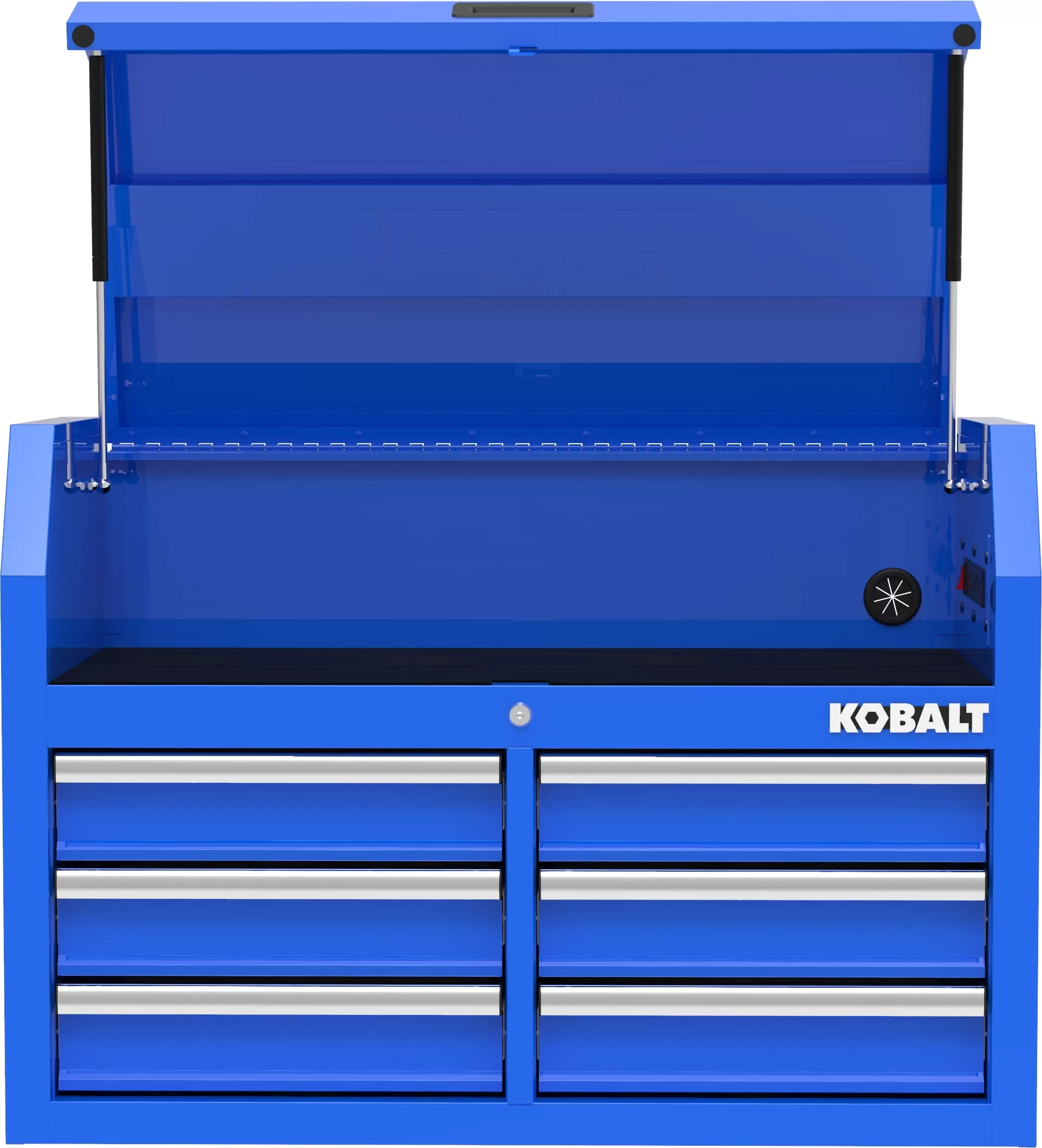 Kobalt 35.6-in W x 24.8-in H 6-Drawer Steel Tool Chest (Blue)