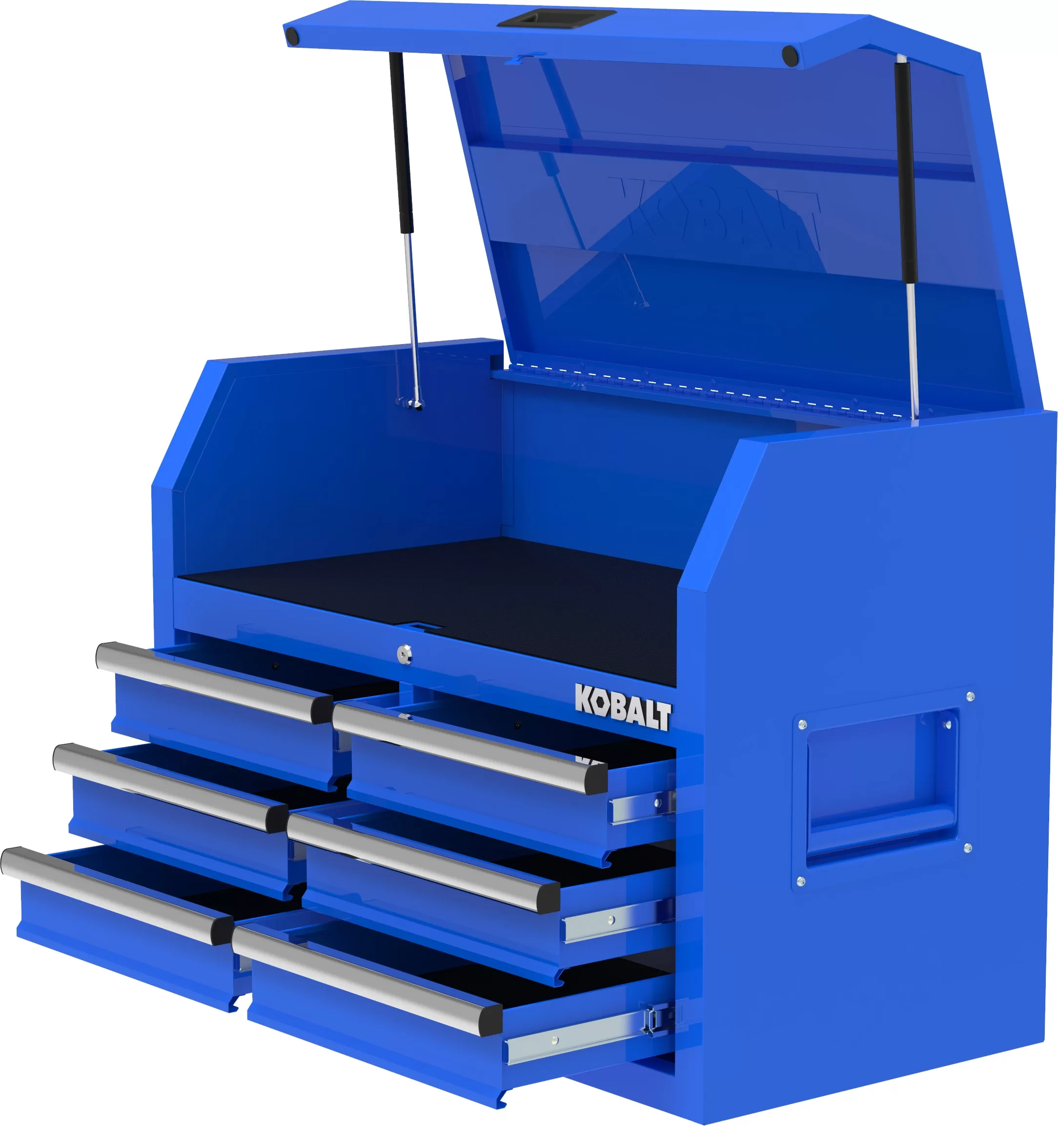 Kobalt 35.6-in W x 24.8-in H 6-Drawer Steel Tool Chest (Blue)