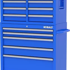 Kobalt 37.83-in W x 18.15-in H 5-Drawer Steel Rolling Tool Cabinet (Blue)