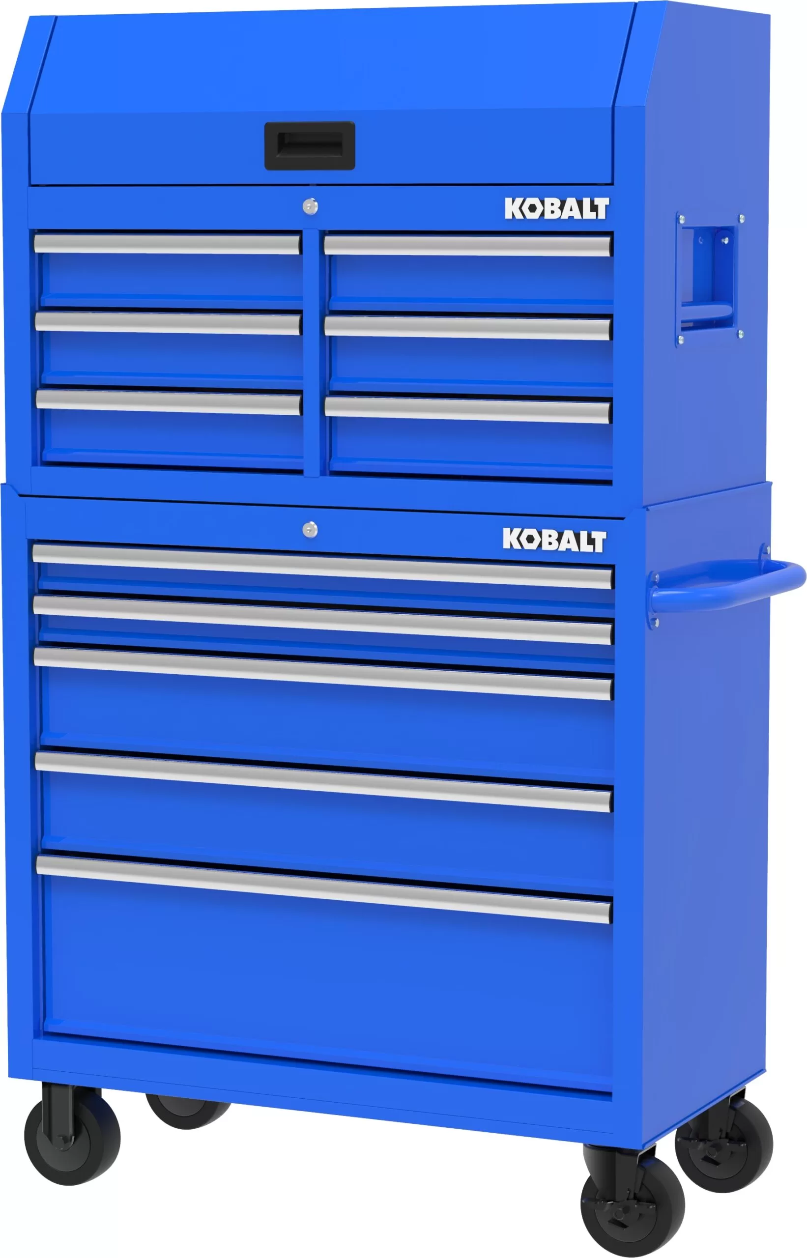 Kobalt 37.83-in W x 18.15-in H 5-Drawer Steel Rolling Tool Cabinet (Blue)