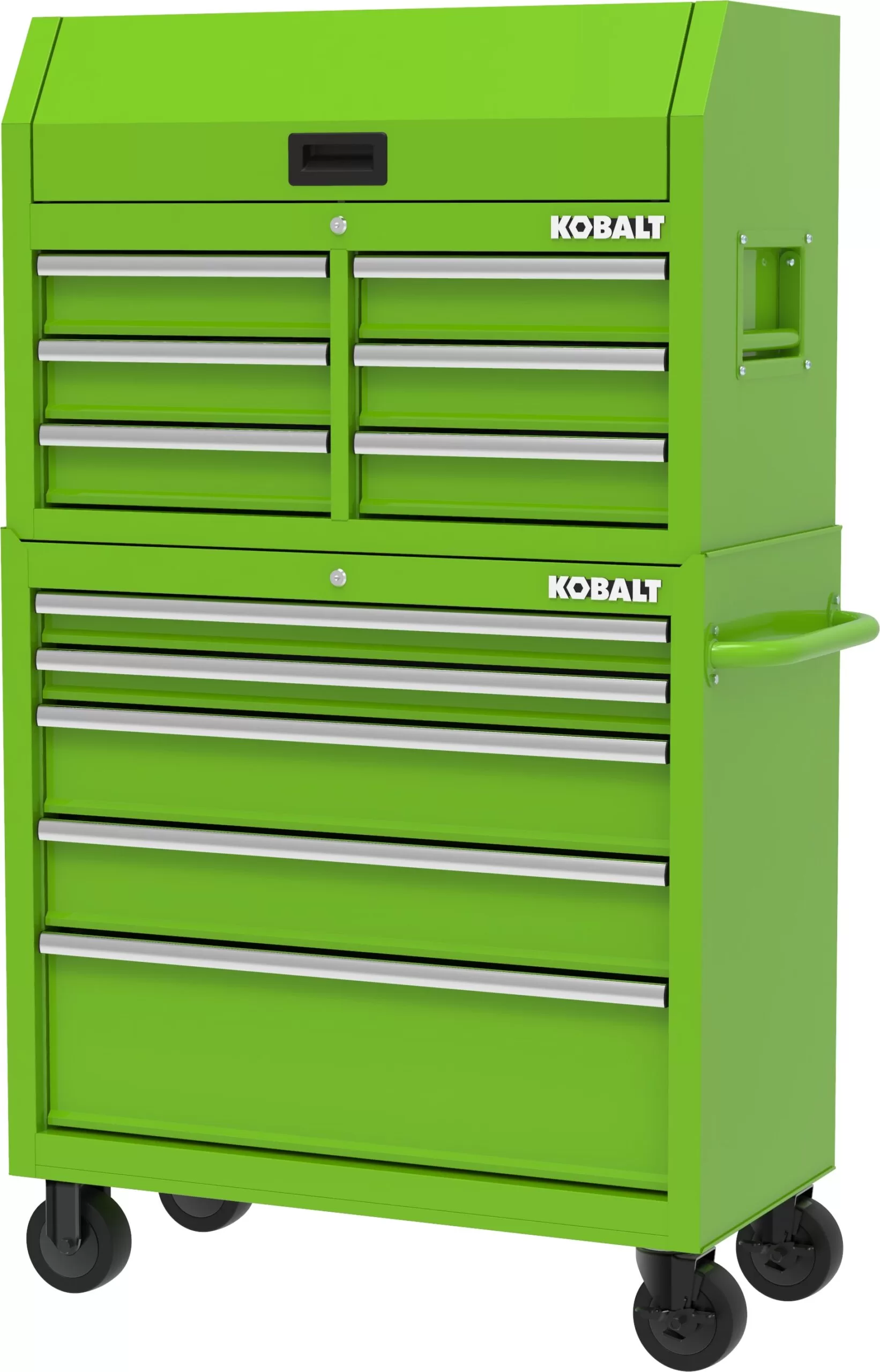 Kobalt 37.83-in W x 18.15-in H 5-Drawer Steel Rolling Tool Cabinet (Green)