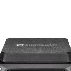 Powerbuilt 12.8-in x 19.68-in Gray Work Seat with Steel Frame and Storage Trays