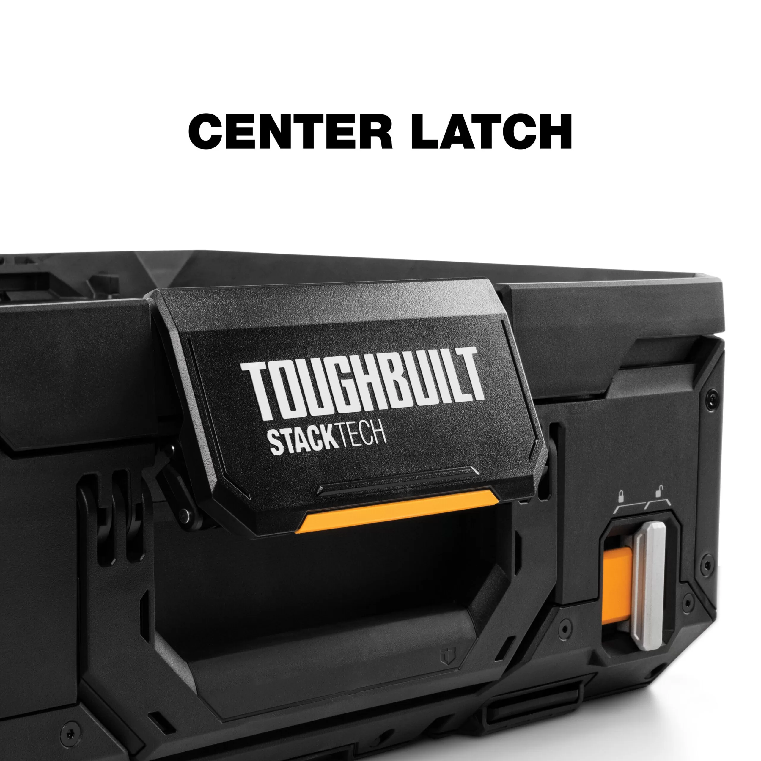 TOUGHBUILT STACKTECH 21-in Black Plastic Lockable Tool Box