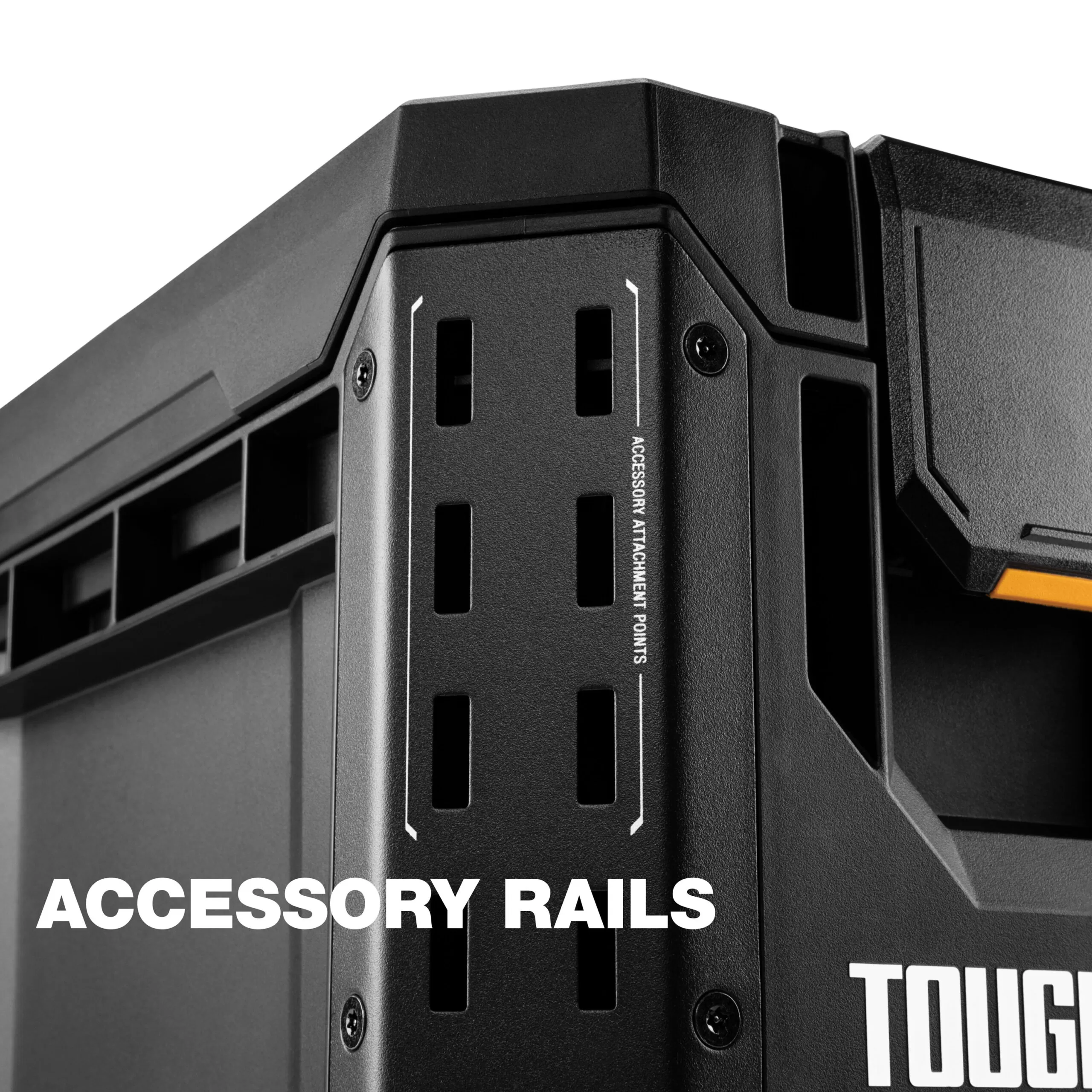 TOUGHBUILT STACKTECH Compact 10.4-in Black Plastic Lockable Tool Box